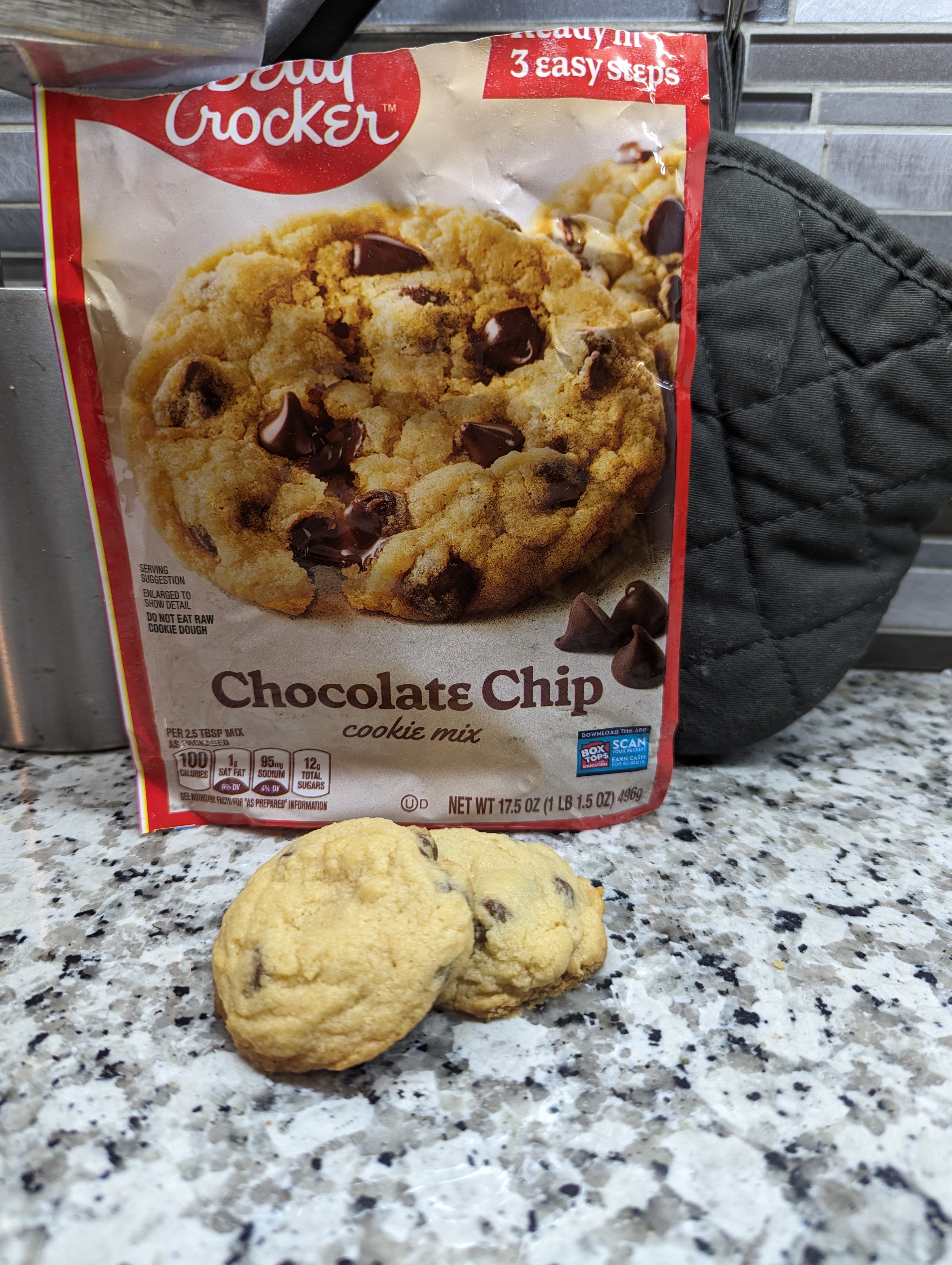 Trying Betty Crocker’s Chocolate Chip cookie mix