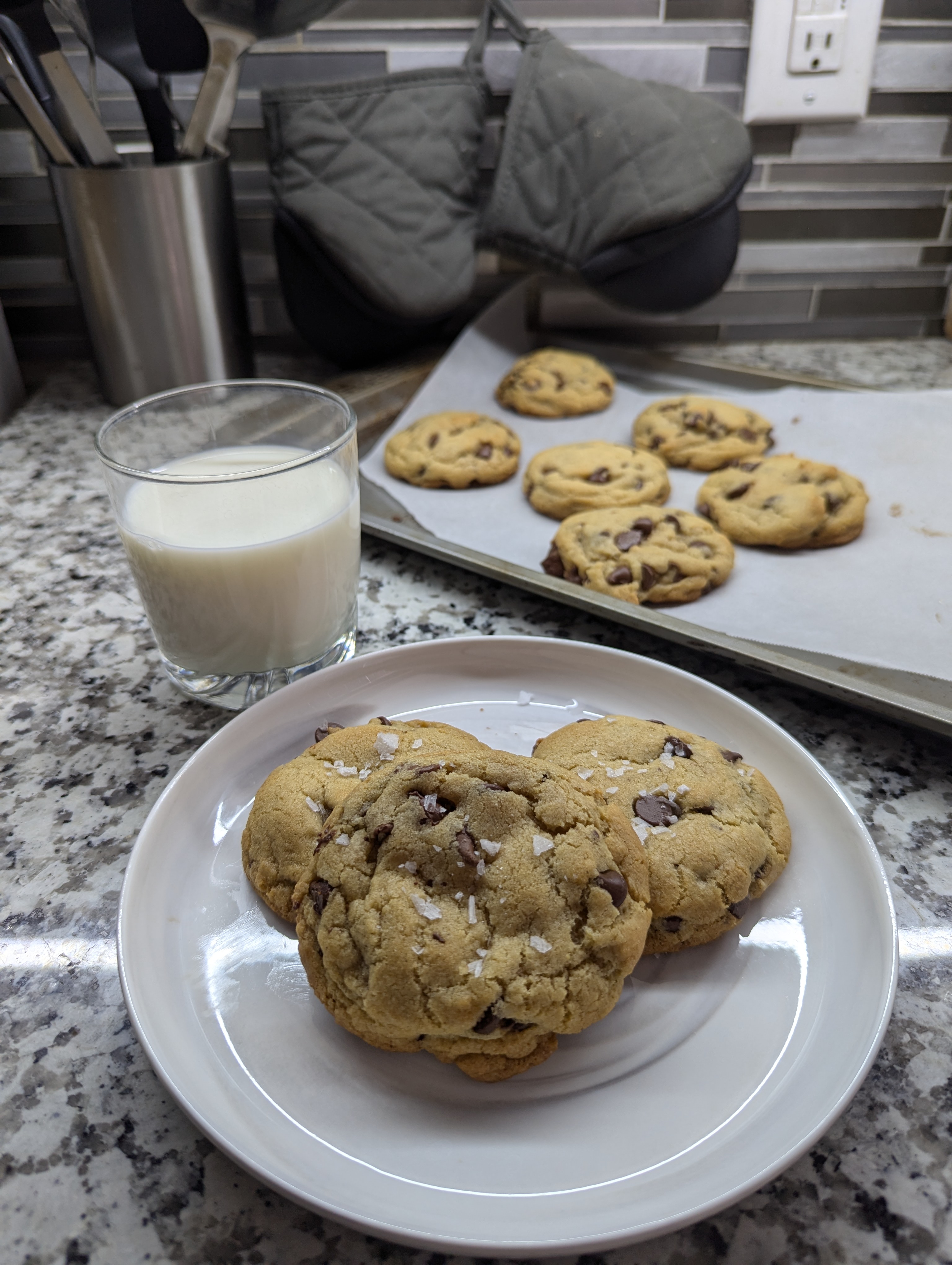 Trying out a chocolate chip cookie recipe from Instagram