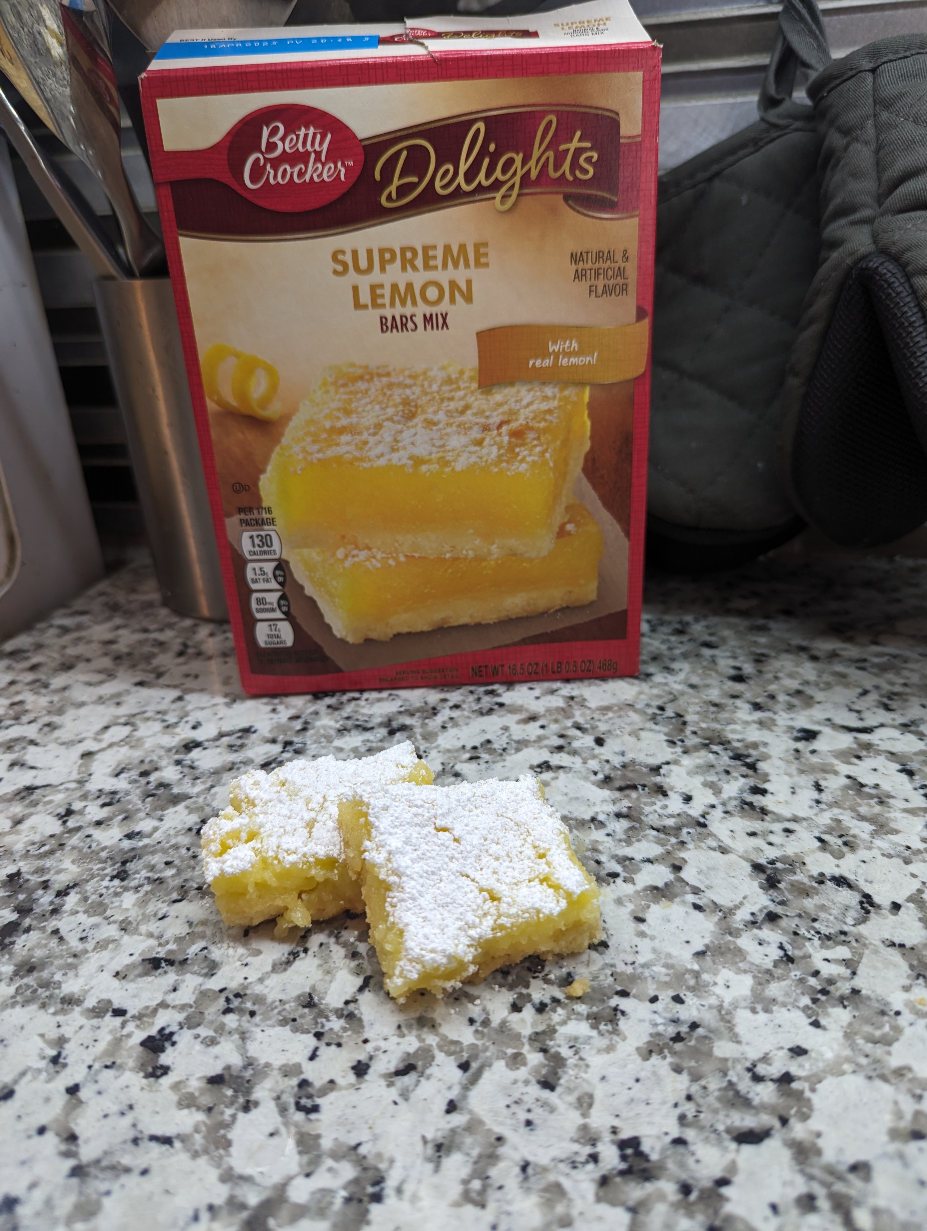 Trying out Betty Crocker’s Supreme Lemon bar mix