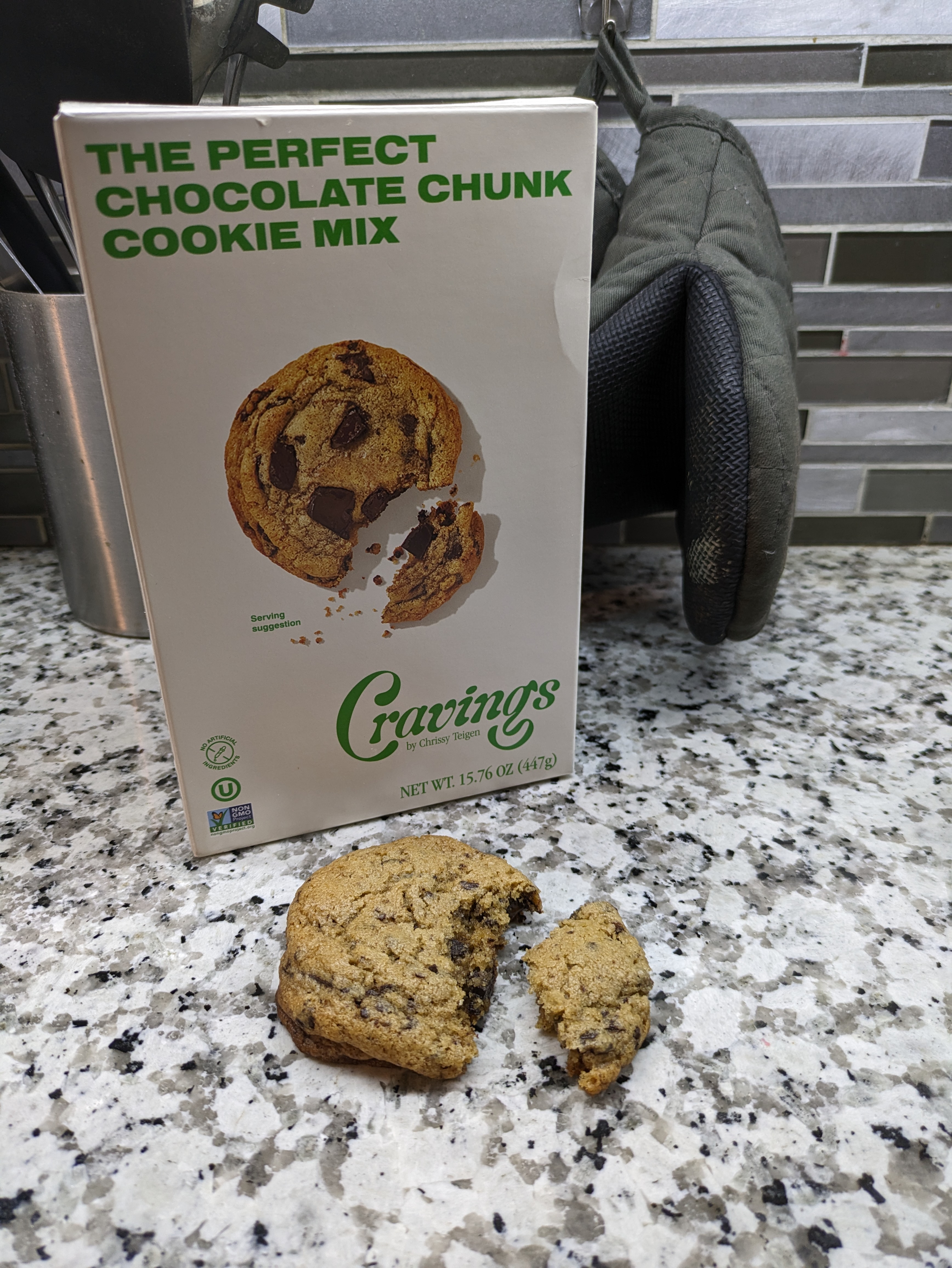 Trying out “the perfect chocolate chunk cookie mix” by Cravings (a new brand!)