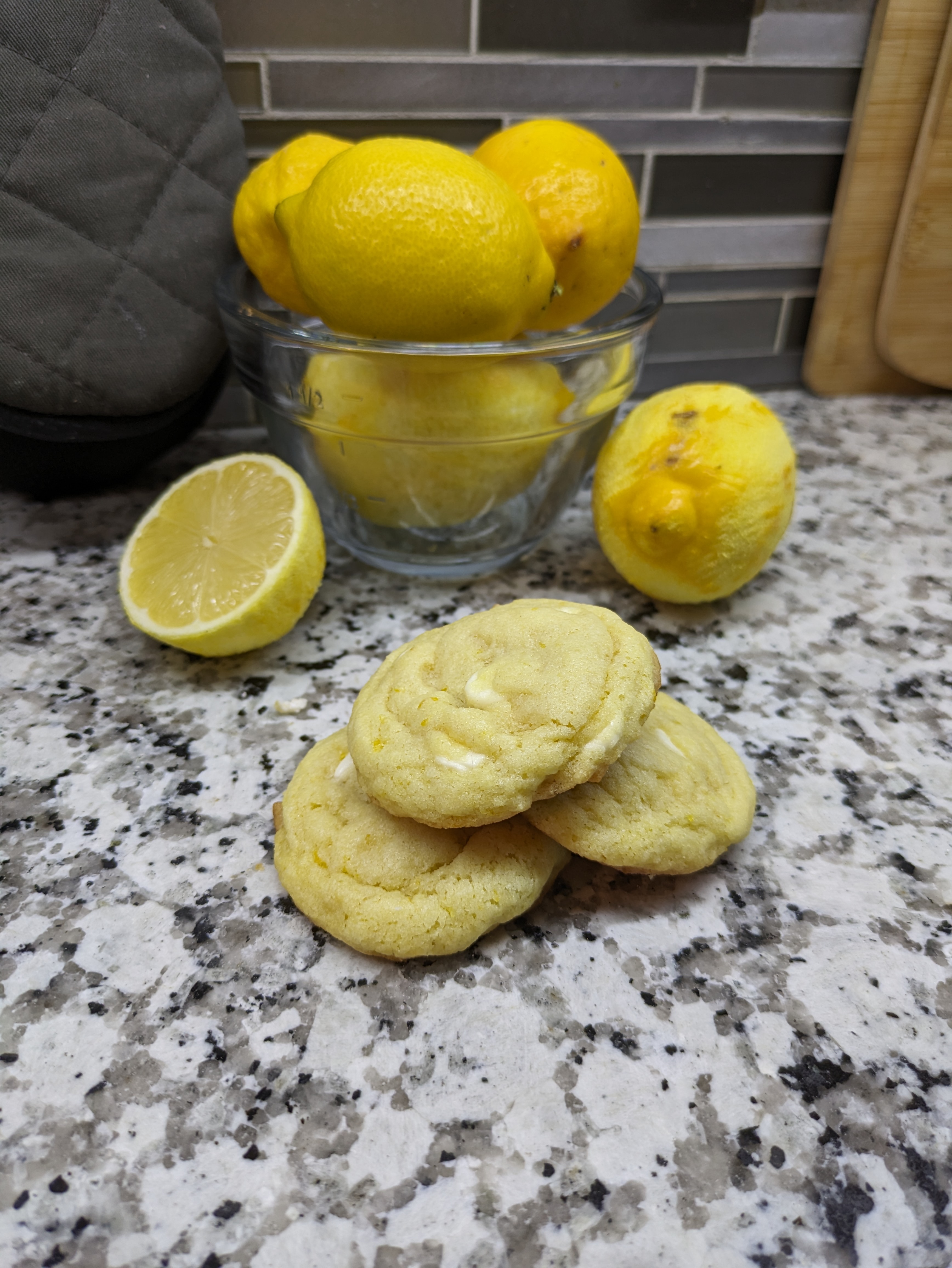 Testing out an Instagram recipe for Lemon White Chocolate Chip Cookies