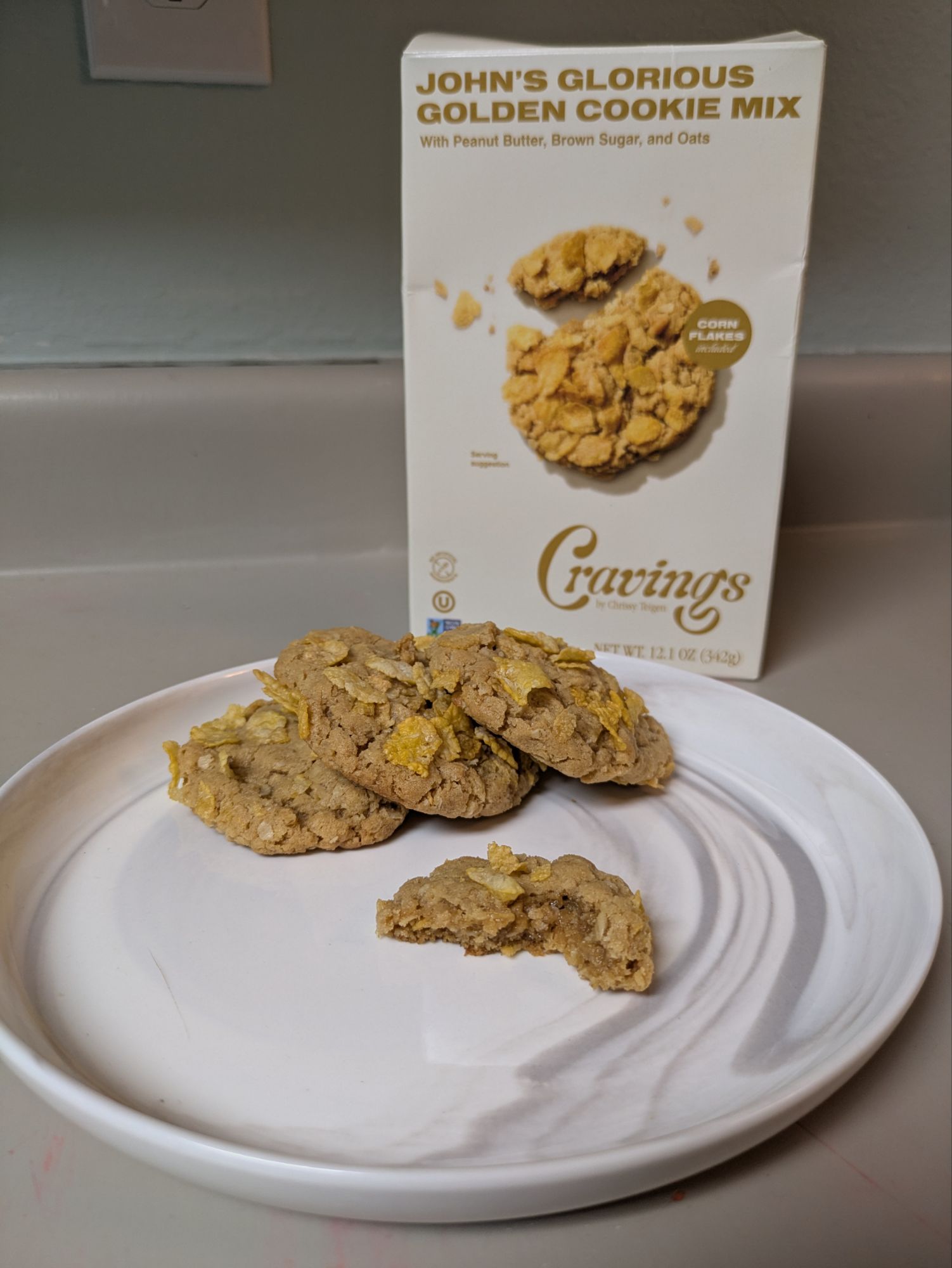 Trying out “Johns glorious golden cookie mix” by Cravings