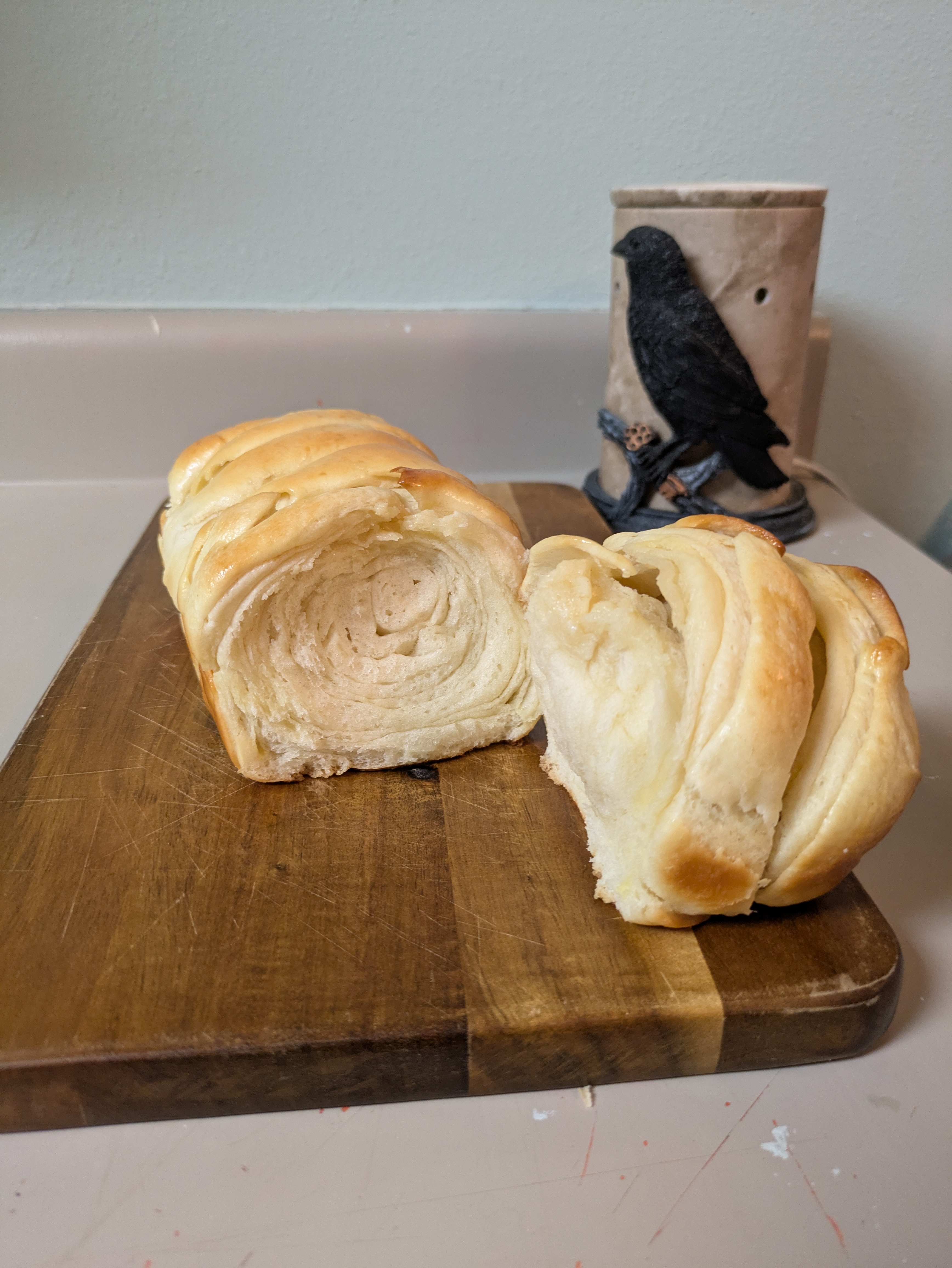 Trying out a Croissant loaf recipe by Foodzizzles