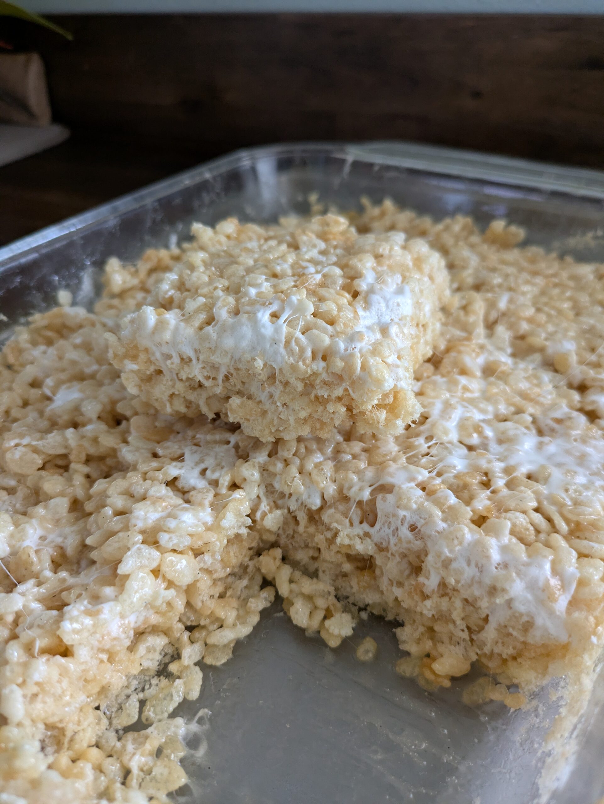 Trying a hack for Rice Krispie treats in the oven